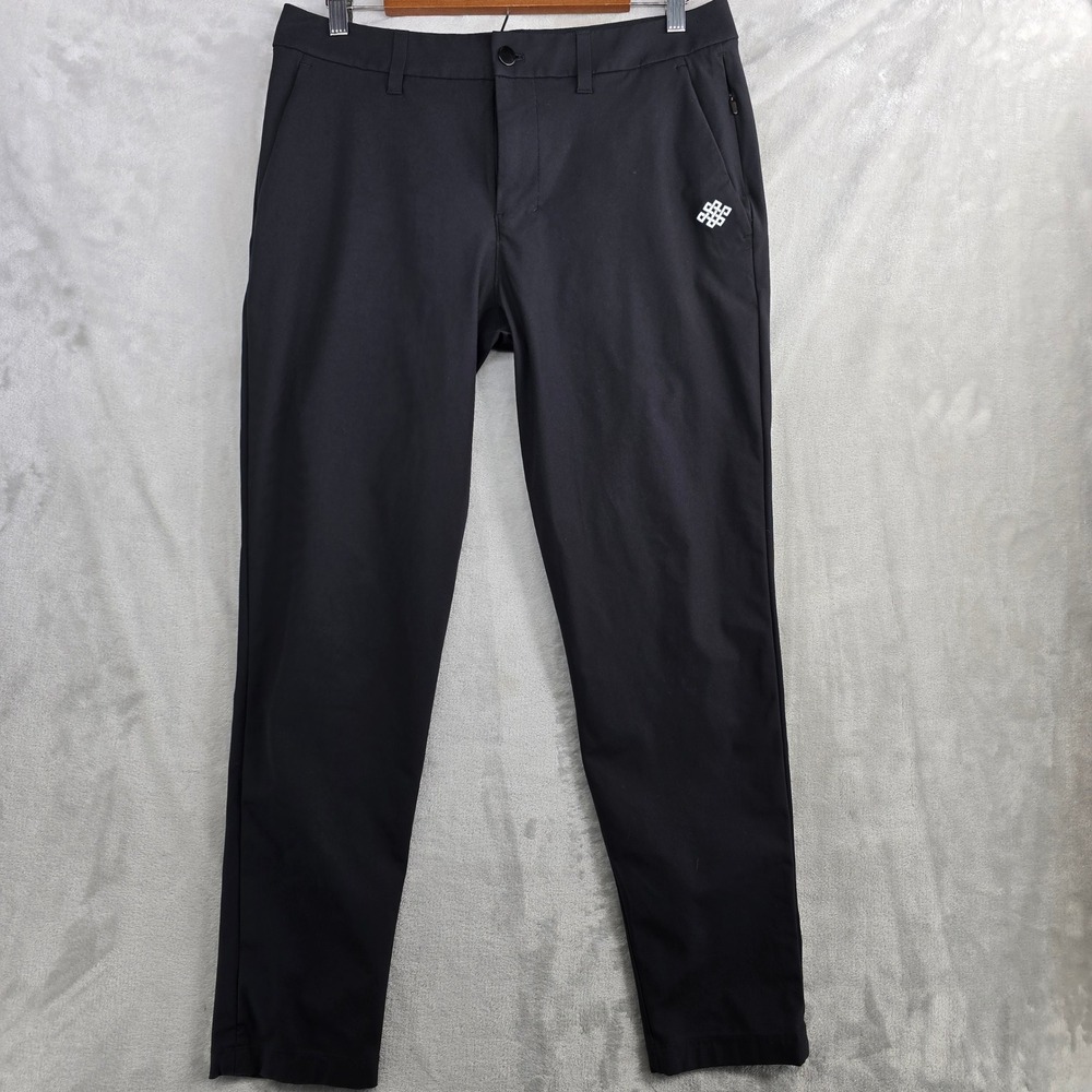 Lululemon ABC Pants Slim Fit Black Mens Size 32 Tech Stretch Golf Casual
